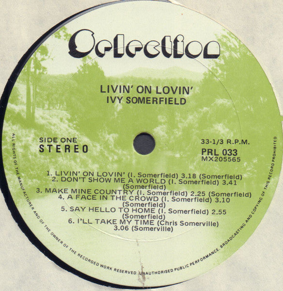 Ivy Somerfield : Livin' On Lovin' (LP)