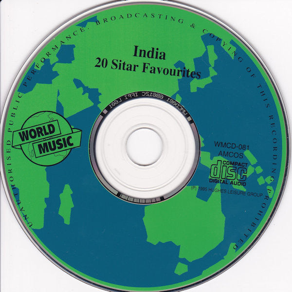 Various : India - 20 Sitar Favourites (CD)