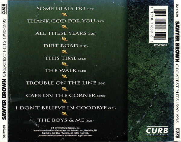 Sawyer Brown : Greatest Hits 1990-1995 (CD, Comp, SRC)