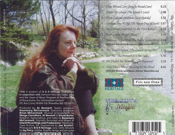 Margo Carruthers : Tàlant Nam Bàrd = The Talent Of The Bards (Gaelic Songs From Nova Scotia) (CD, Album)