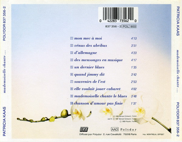 Patricia Kaas : Mademoiselle Chante... (CD, Album)