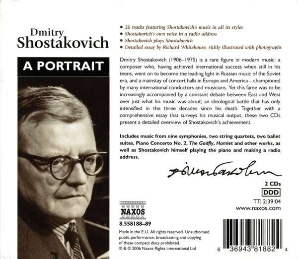 Dmitry Shostakovich* : A Portrait (His Works・His Life) (2xCD, Comp)