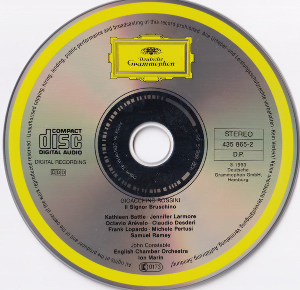 Gioacchino Rossini - Kathleen Battle, Samuel Ramey, Frank Lopardo, Claudio Desderi, English Chamber Orchestra, Ion Marin : Il Signor Bruschino (CD)