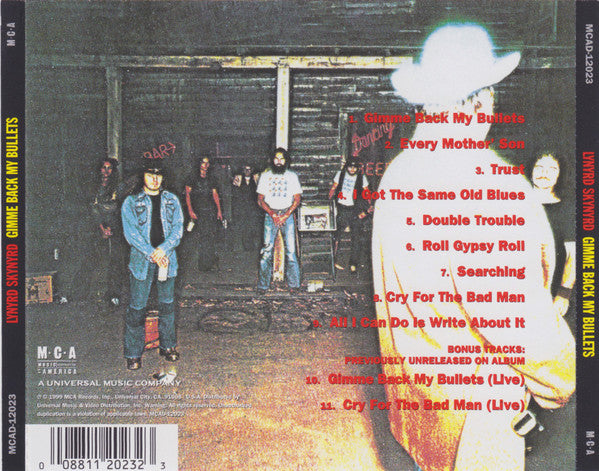 Lynyrd Skynyrd : Gimme Back My Bullets (CD, Album, RE, RM)