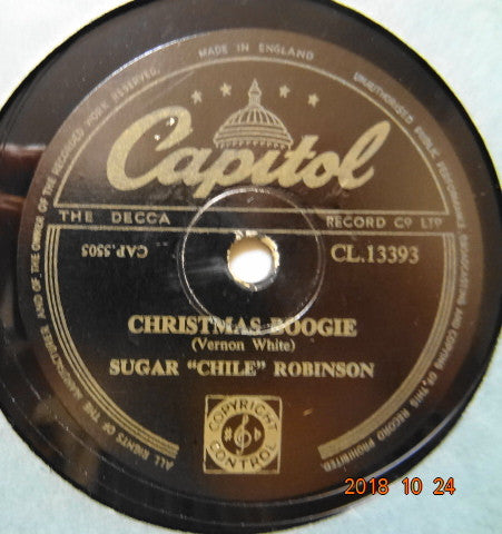 Sugar "Chile" Robinson* :  Rudolph The Red-Nosed Reindeer / Christmas Boogie (Shellac, 10")