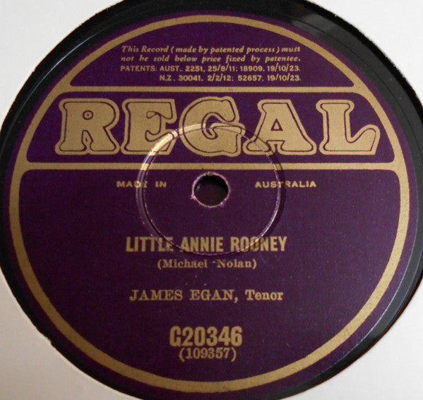 The Four Provinces Orchestra / James Egan (4) : The Stone Outside Dan Murphy's Door / Little Annie Rooney (Shellac, 10")