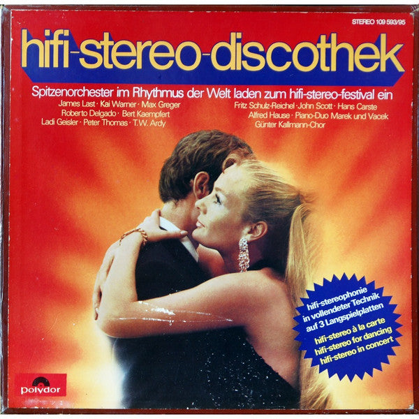 Various : Hifi-Stereo-Discothek - Spitzenorchester Im Rhythmus Der Welt Laden Zum Hifi-Stereo-Festival Ein (3xLP)