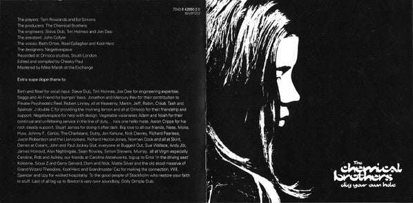 The Chemical Brothers : Dig Your Own Hole (CD, Album, RP)