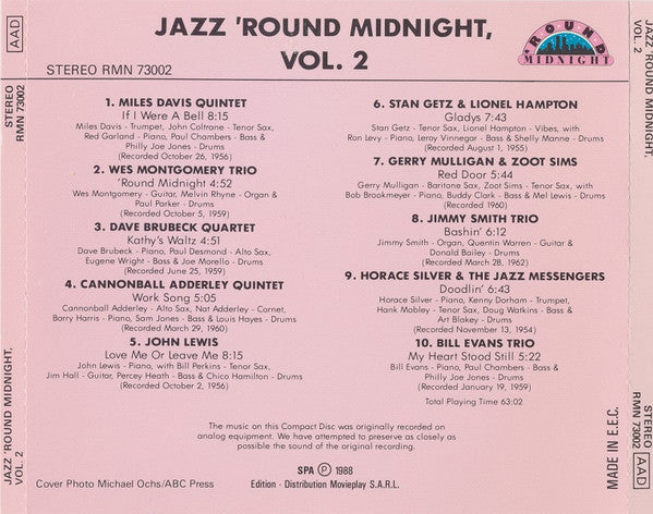Various : Jazz 'Round Midnight Vol.2 (CD, Comp)