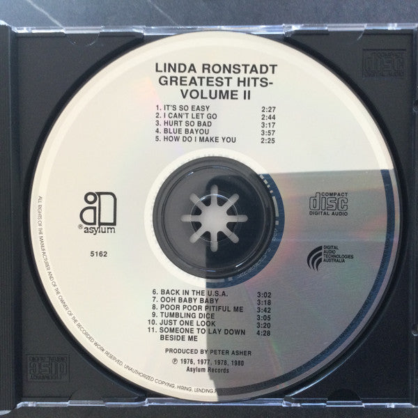 Linda Ronstadt : Greatest Hits Volume Two (CD, Comp)