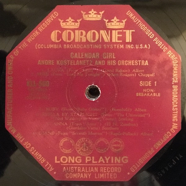 André Kostelanetz And His Orchestra : Calendar Girl (LP)