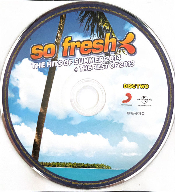Various : So Fresh: The Hits Of Summer 2014 + The Best Of 2013 (2xCD, Comp)