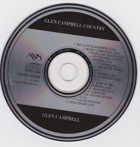 Glen Campbell : Glen Campbell Country (CD, Comp, RE)