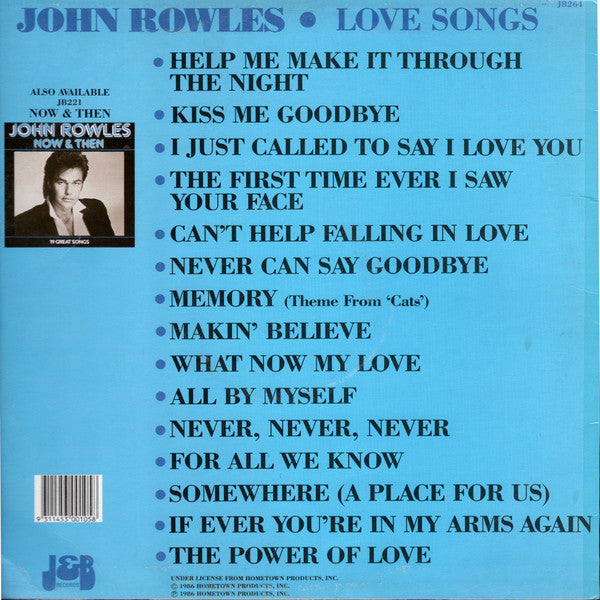 John Rowles : Love Songs (LP, Album)
