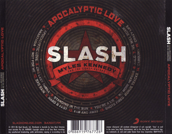 Slash (3) Featuring Myles Kennedy And The Conspirators : Apocalyptic Love (CD, Album, Dlx)