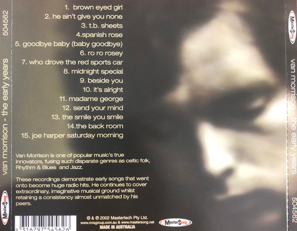 Van Morrison : The Early Years (CD, Comp)