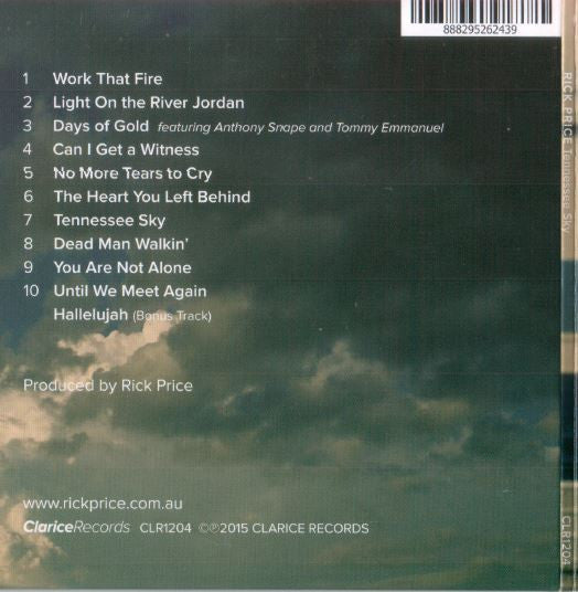Rick Price : Tennessee Sky (CD, Album)