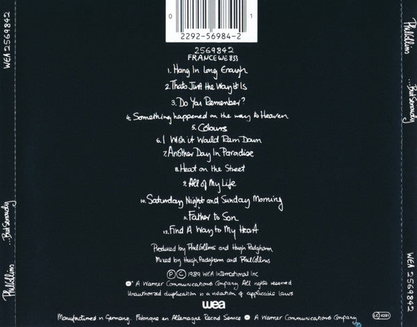 Phil Collins : ...But Seriously (CD, Album, RP)