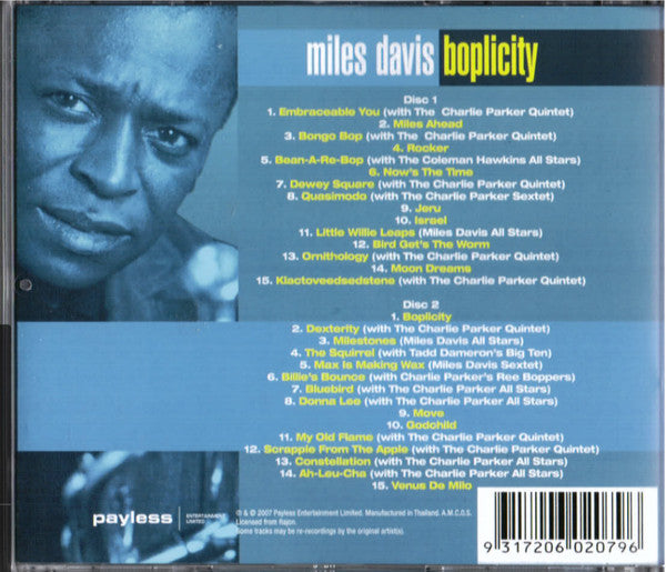 Miles Davis : Boplicity (2xCD, Comp)