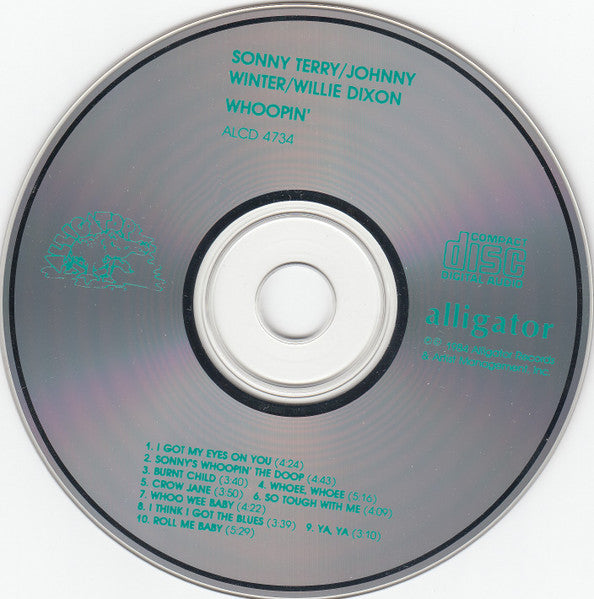 Sonny Terry, Johnny Winter, Willie Dixon, Styve Homnick : Whoopin' (CD, Album)