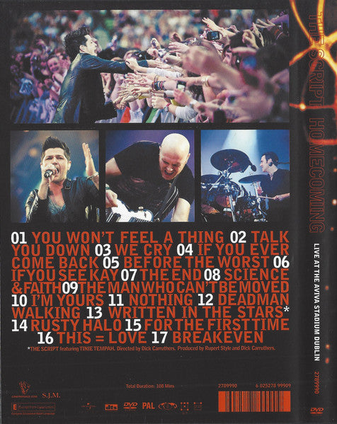 The Script : Homecoming (Live At The Aviva Stadium Dublin) (DVD-V, Multichannel, PAL)