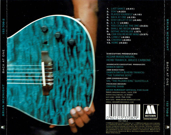 Buy Brian McKnight : Back At One (CD, Album) Online for a great