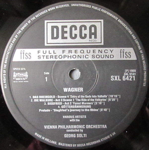 Richard Wagner, Vienna Philharmonic Orchestra* ∙ Georg Solti : The Golden Ring (LP, Comp, RE)