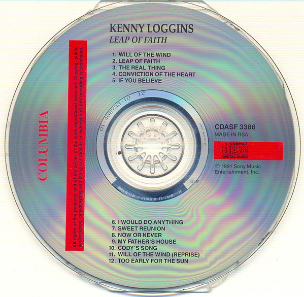 Kenny Loggins : Leap Of Faith (CD, Album)