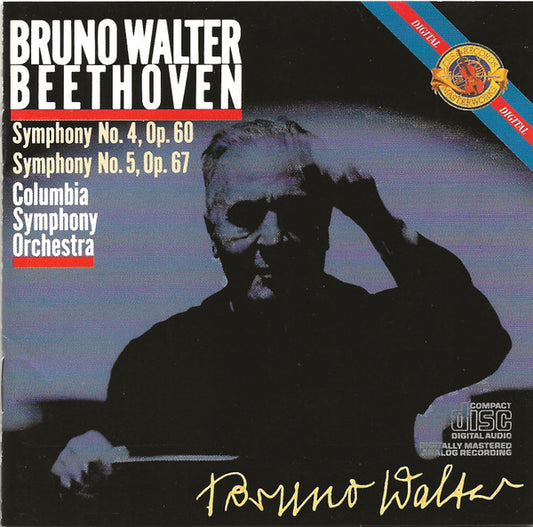 Bruno Walter, Beethoven*, Columbia Symphony Orchestra : Symphony No. 4, Op. 60 / Symphony No. 5, Op. 67 (CD, Album, RE, RM, RP)