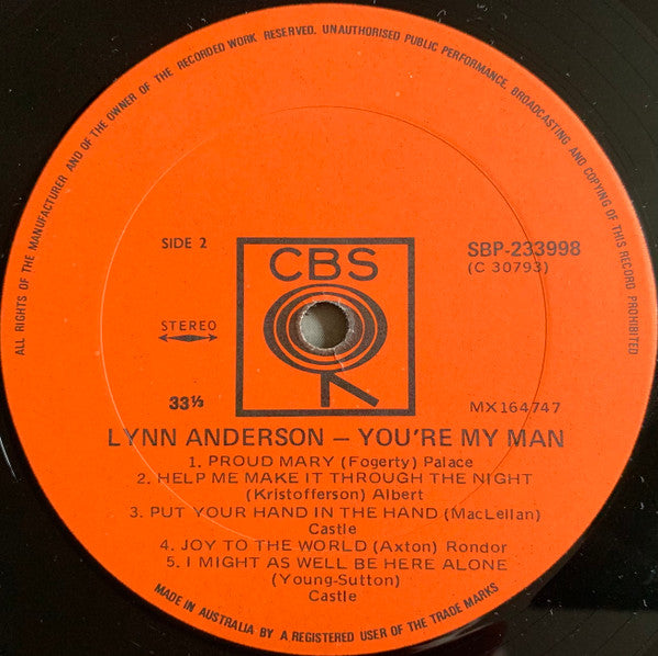 Lynn Anderson : You're My Man (LP, Album)