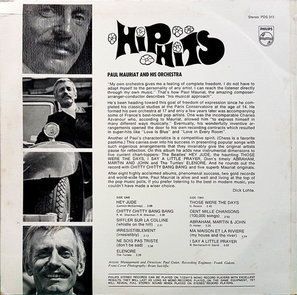 Paul Mauriat And His Orchestra : Hip Hits (LP, Album)
