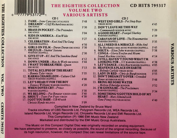 Various : The Eighties Collection Volume Two (2xCD, Comp)