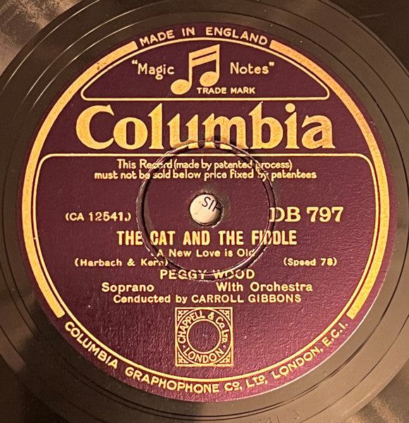 Peggy Wood : A New Love Is Old /  The Night Was Made For Love (Shellac, 10")