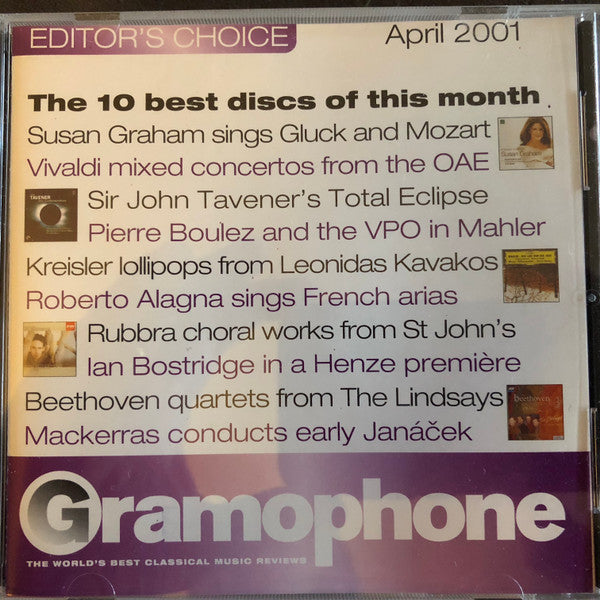 Various : Gramophone Editor's Choice - April 2001 (CD, Promo, Smplr)
