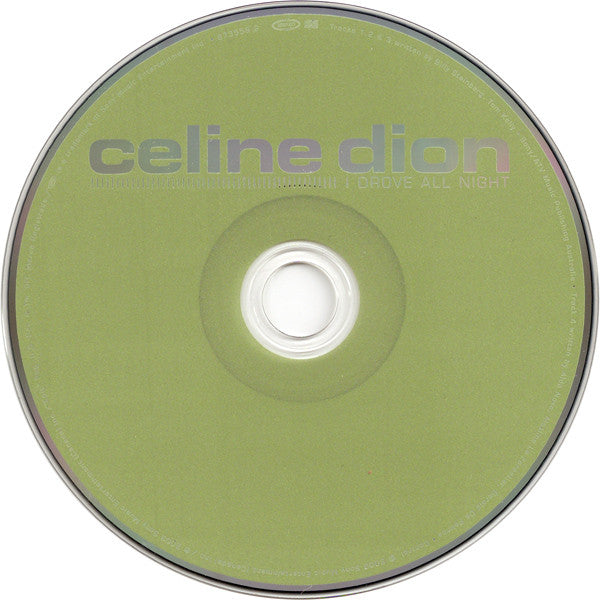 Celine Dion* : I Drove All Night (CD, Maxi)