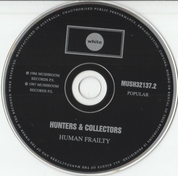 Hunters & Collectors : Human Frailty (CD, Album, RE)