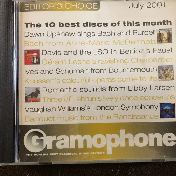 Various : Gramophone Editor's Choice - July 2001 (CD, Promo, Smplr)