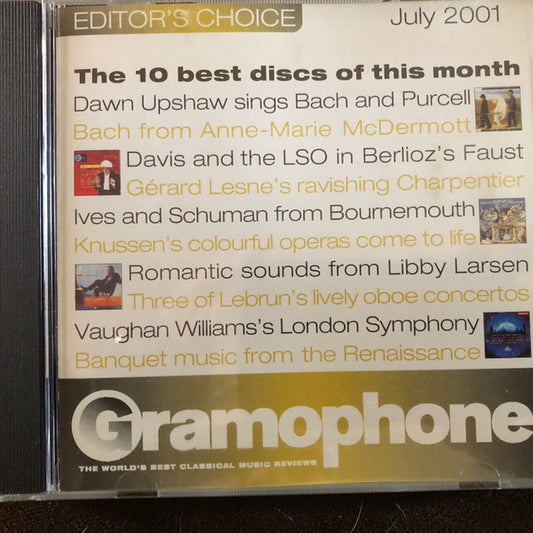 Various : Gramophone Editor's Choice - July 2001 (CD, Promo, Smplr)