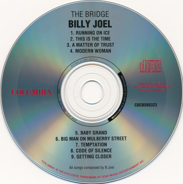 Billy Joel : The Bridge (CD, Album, RE)