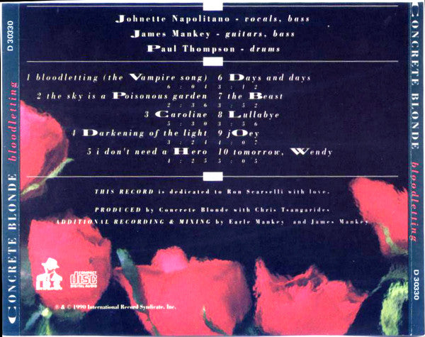 Concrete Blonde : Bloodletting (CD, Album)