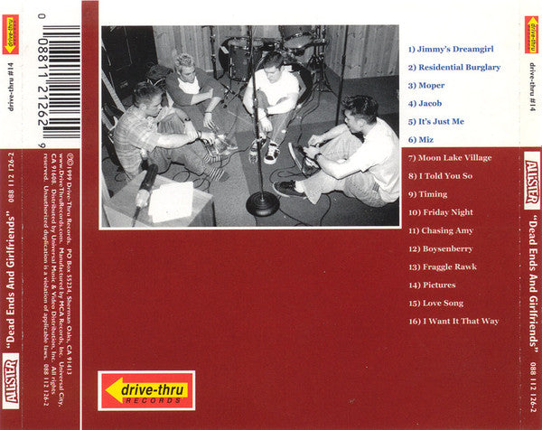 Allister : Dead Ends And Girlfriends (CD, Album)