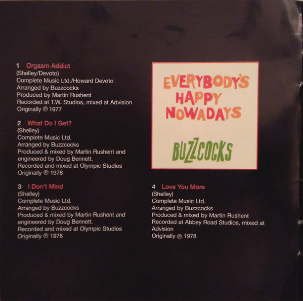 Buzzcocks : Singles Going Steady (CD, Comp, RE, RM)