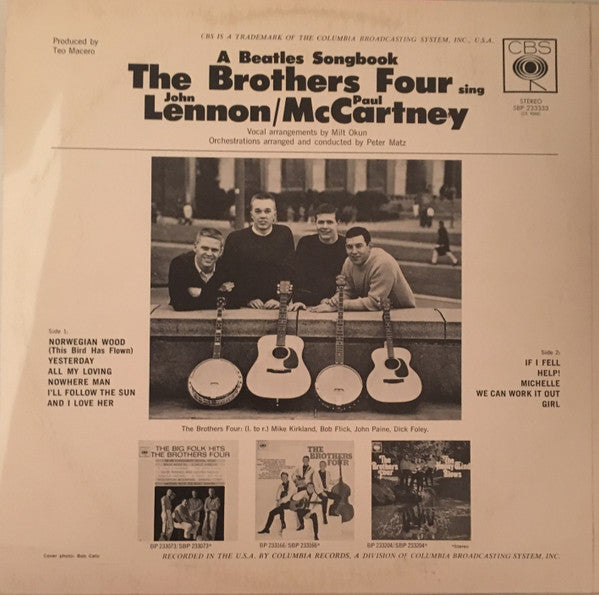 The Brothers Four : Sing Lennon / McCartney. A Beatles Songbook (LP, Album, RP)
