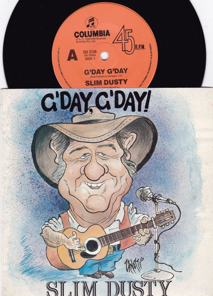 Slim Dusty : G'day, G'day! (7", Single)