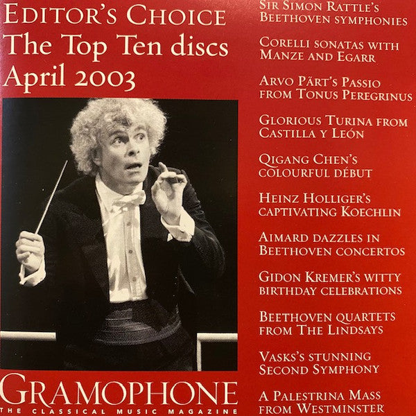 Various : Gramophone Editor's Choice - April 2003 (CD, Promo, Smplr)