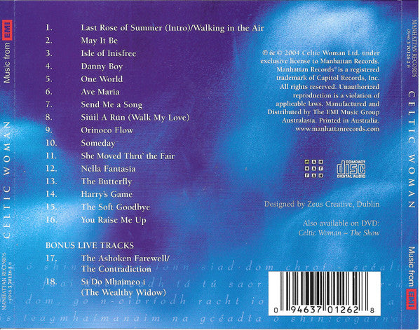 Celtic Woman : Celtic Woman (CD, Album, RE)
