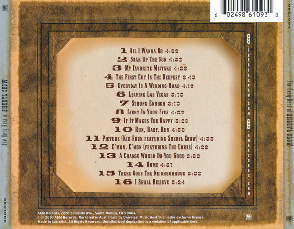 Sheryl Crow : The Very Best Of Sheryl Crow (CD, Comp, RE)