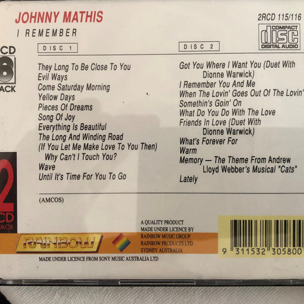 Johnny Mathis : I Remember (2xCD, Comp)