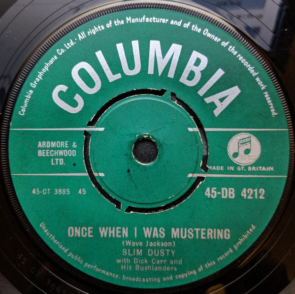 Slim Dusty With Dick Carr And His Bushlanders* : A Pub With No Beer (7", Single)