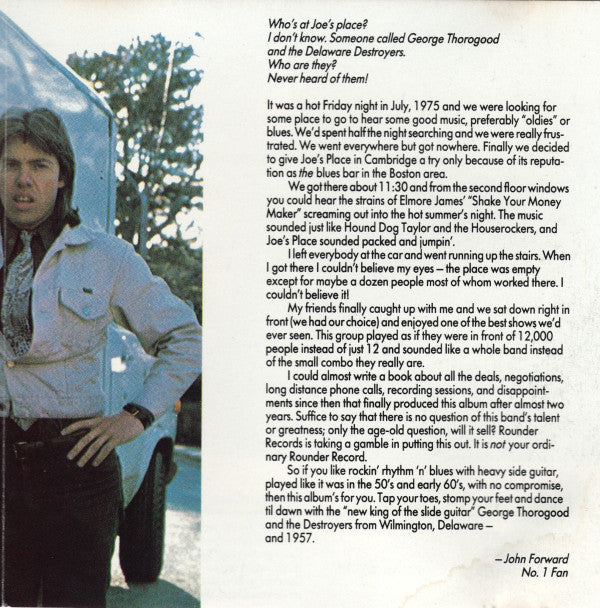 George Thorogood & The Destroyers : George Thorogood And The Destroyers (CD, Album, RE)